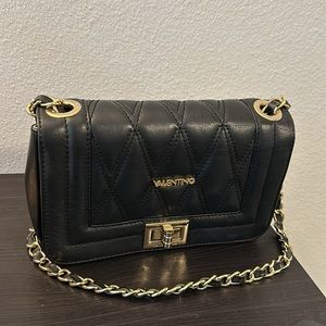 Valentino Beatriz D Leather Shoulder Bag